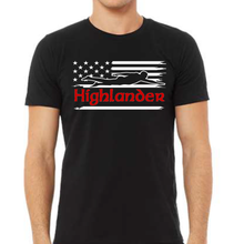 Load image into Gallery viewer, Sorority Apparel - Highlander Aquatics Spring Flags Short Sleeve Shirt
