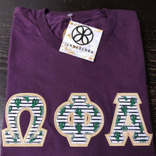 Load image into Gallery viewer, Sorority Apparel - Eggplant Crewneck With Exclusive Succulent On Vegas Gold
