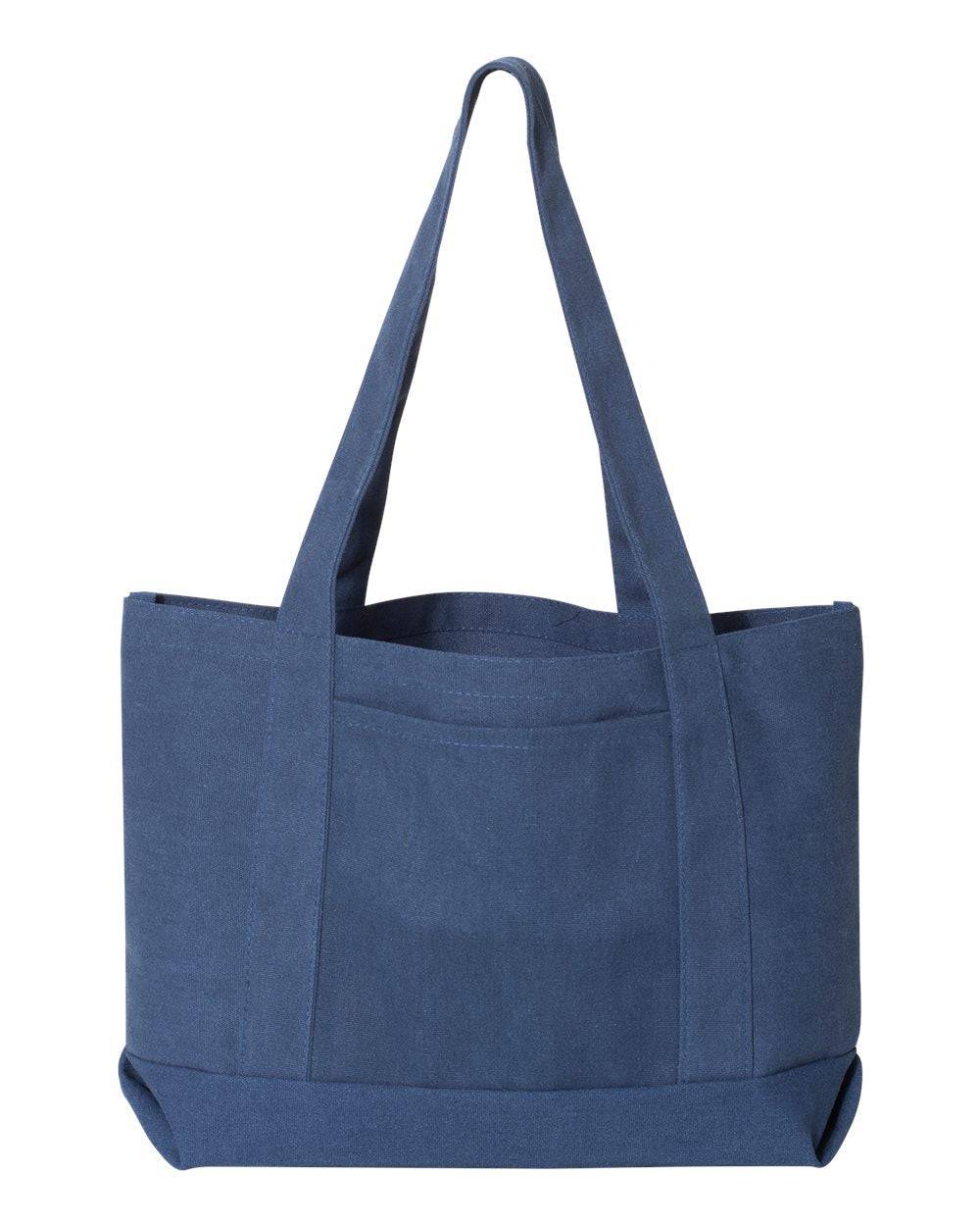 Sorority Apparel - Embroidered Garment Dyed Sorority Boat Tote Bag