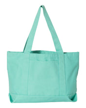 Load image into Gallery viewer, Sorority Apparel - Embroidered Garment Dyed Sorority Boat Tote Bag
