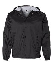 Load image into Gallery viewer, Sorority Apparel - Embroidered Hooded Taffeta Sorority Line Jacket
