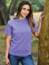 Load image into Gallery viewer, Sorority Apparel - Flo Blue Crewneck With Floral Violets On Navy Blue Twill
