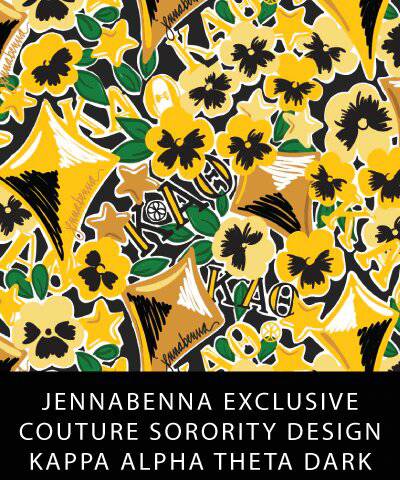Sorority Apparel - Kappa Alpha Theta Fabric JennaBenna Exclusive Quilt Squares