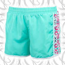 Load image into Gallery viewer, Sorority Apparel - Mia Tile Embroidered Athletic Shorts
