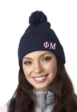 Load image into Gallery viewer, Sorority Apparel - Monogrammed Pom Pom Beanie
