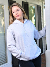 Load image into Gallery viewer, Sorority Apparel - Navy Hoodie With Marble Venice On Lavender Twill
