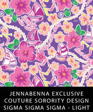 Load image into Gallery viewer, Sorority Apparel - Sigma Sigma Sigma Fabric JennaBenna Exclusive Quilt Squares
