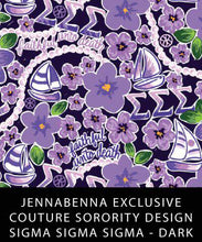 Load image into Gallery viewer, Sorority Apparel - Sigma Sigma Sigma Fabric JennaBenna Exclusive Quilt Squares
