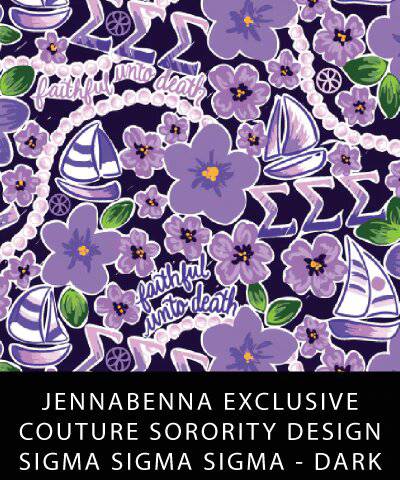 Sorority Apparel - Sigma Sigma Sigma Fabric JennaBenna Exclusive Quilt Squares
