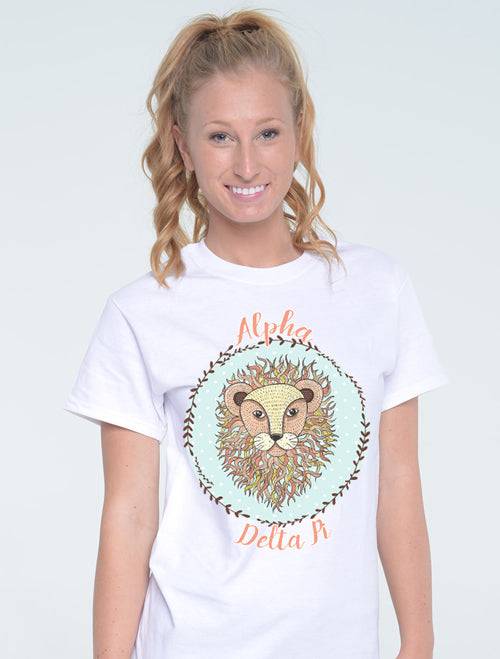 Sorority Apparel - The Cute Little Lion Sorority Printed Shirt